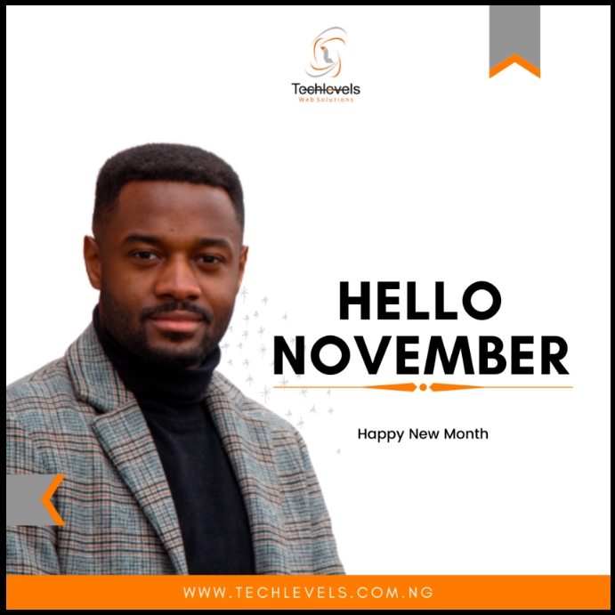 Hello November Template | PosterMyWall