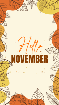 Hello November Instagram Story template