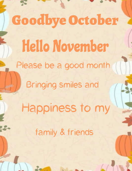 Hello November Abstract Copy of Hello November | PosterMyWall