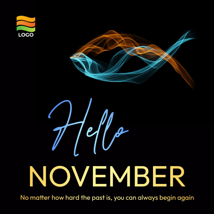 Copy of Hello november flyer | PosterMyWall