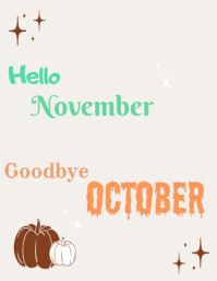 Goodbye November Graphics Good bye November Template | PosterMyWall