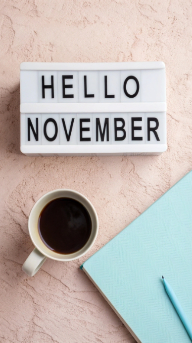 Hello November greetings Instagram Story template
