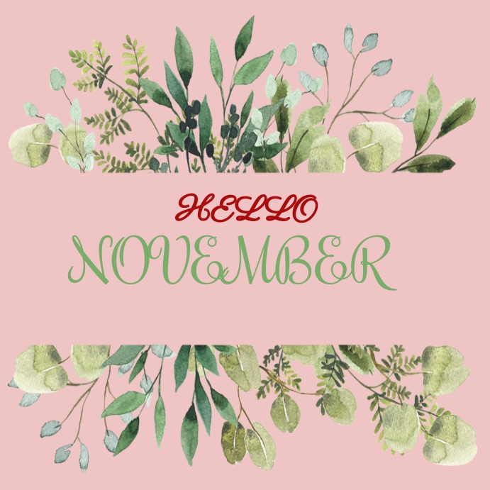 Hello November Instagram post Template | PosterMyWall