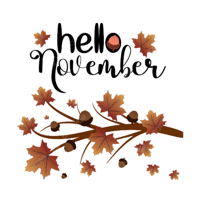 Hello November Instagram post template. | PosterMyWall