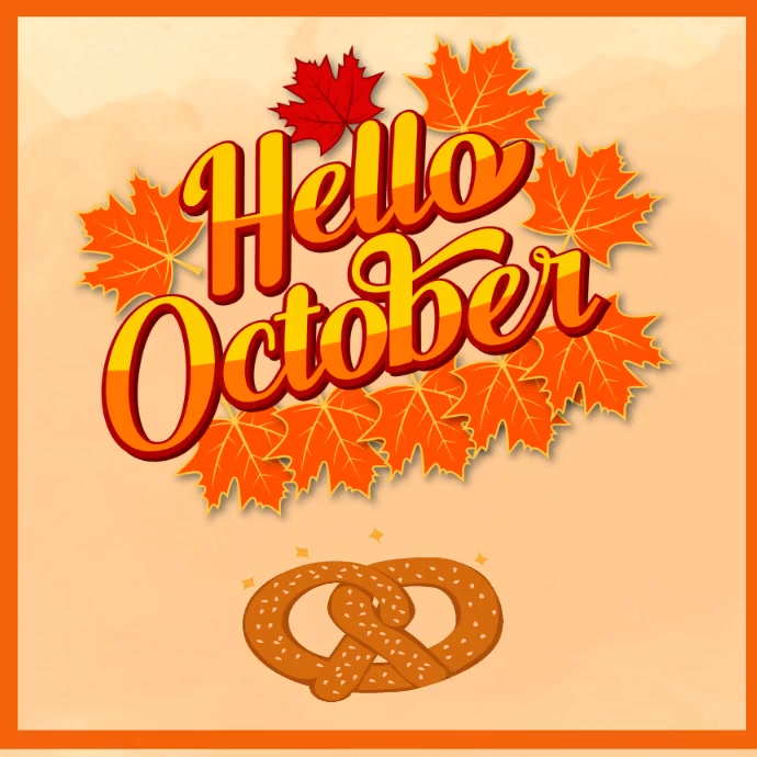 hello october,octofest Instagram Post template