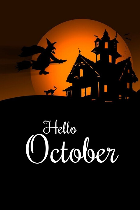 Hello October Template | PosterMyWall