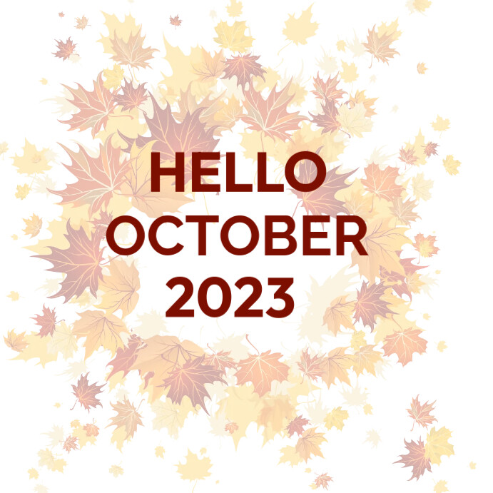 Hello October Design hello October Template | PosterMyWall