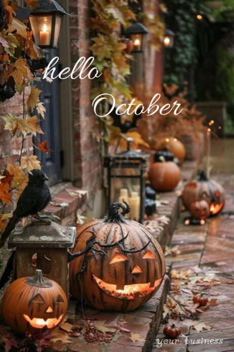 Hello October Steps Hello October Template | PosterMyWall