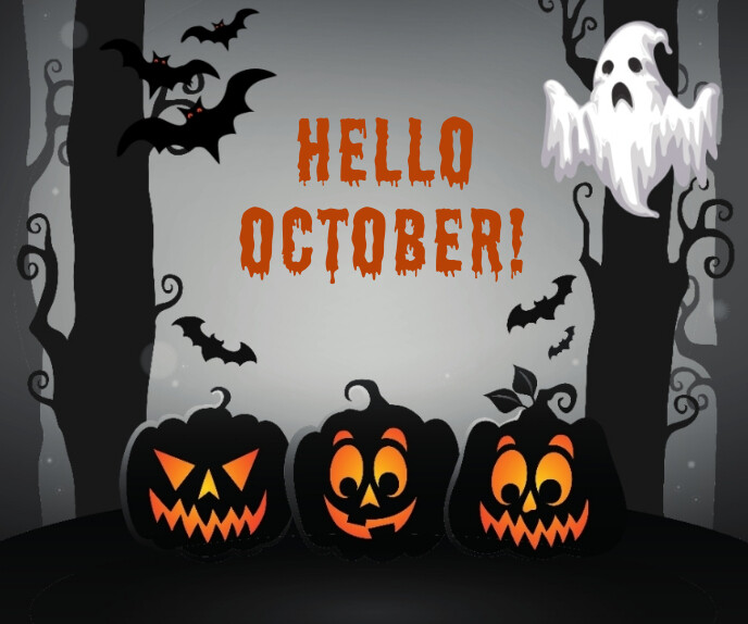 Hello October Template PosterMyWall