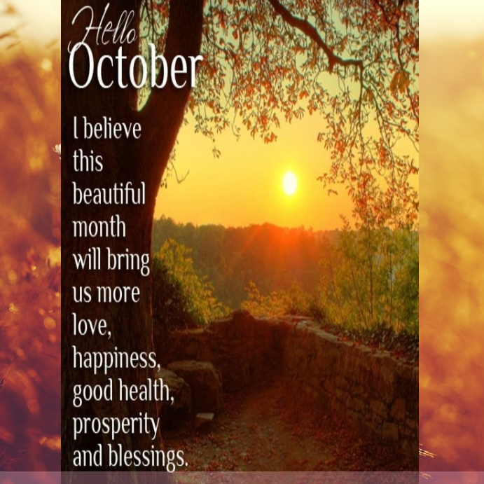 Hello October Steps hello october Template | PosterMyWall