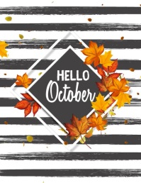 Hello October Template | PosterMyWall