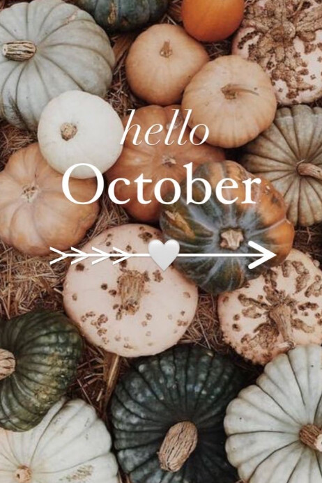 Hello October Template | PosterMyWall