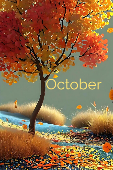 Hello October Template | PosterMyWall