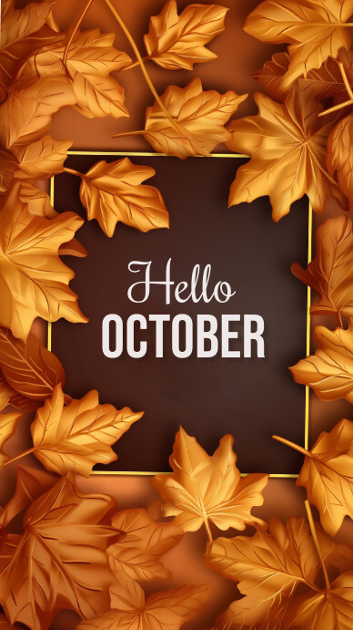 Hello October Design Hello october Template | PosterMyWall
