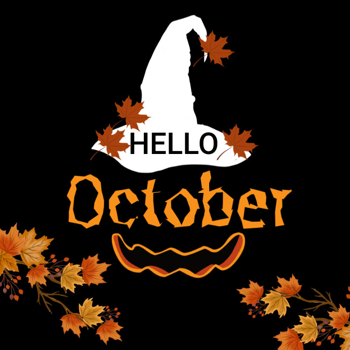 Hello October Template | PosterMyWall