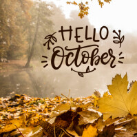 Hello October Template | PosterMyWall