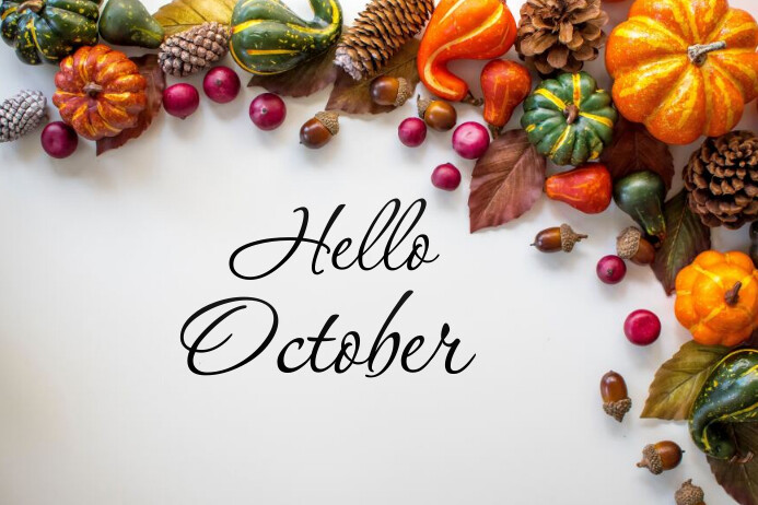 hello october Template | PosterMyWall