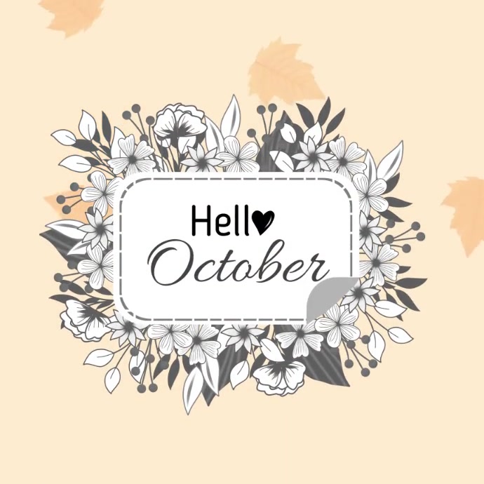Hello October Template | PosterMyWall