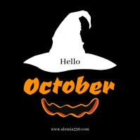 Hello October Template | PosterMyWall