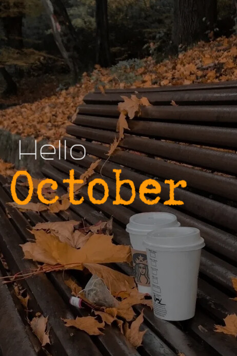 Hello October Template | PosterMyWall