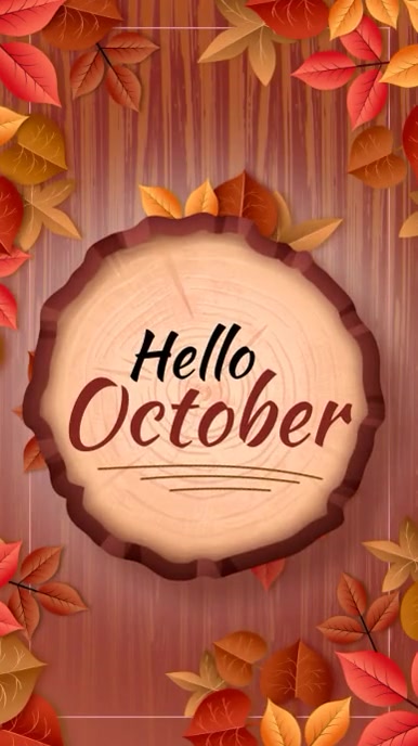 Hello October Design hello october Template | PosterMyWall