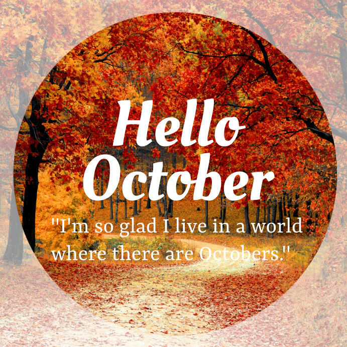 Hello October Template | PosterMyWall