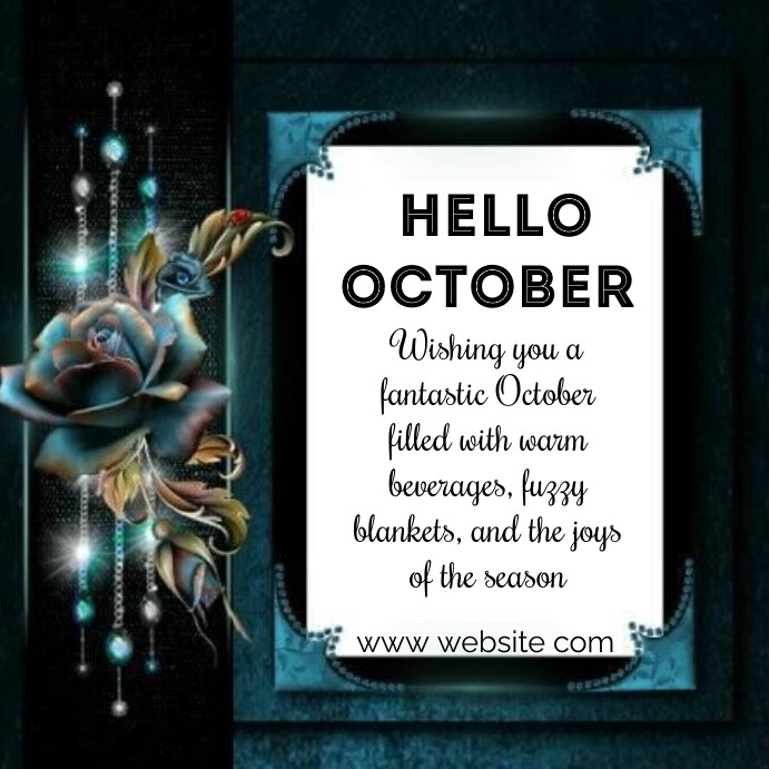 Hello October Template | PosterMyWall