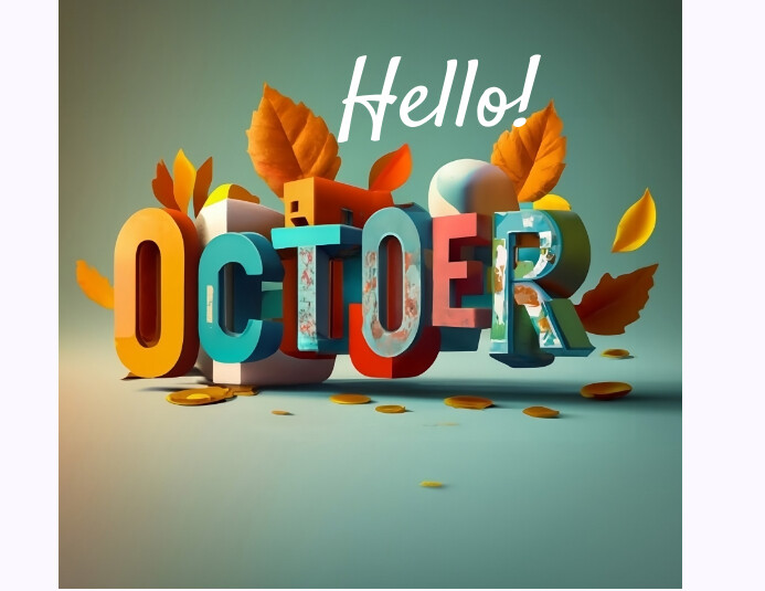 Hello October Design Hello October Template | PosterMyWall