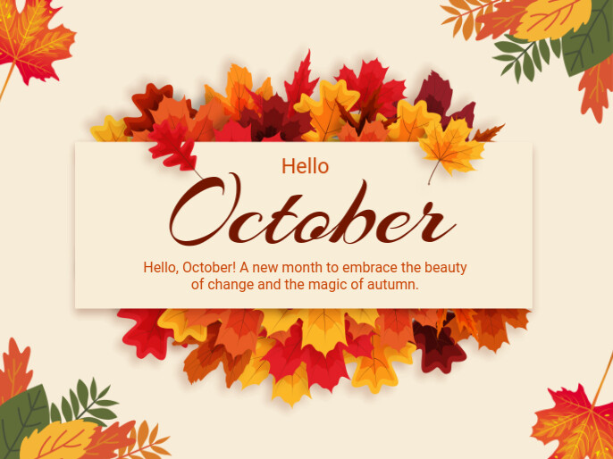 Copy of Hello October | PosterMyWall