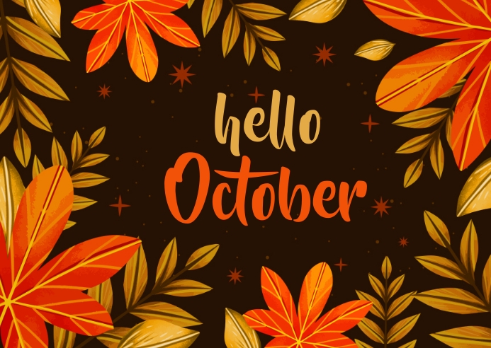 hello october Template | PosterMyWall
