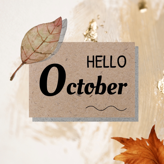 hello october Template | PosterMyWall