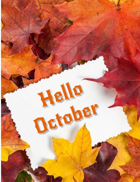 Copy of Hello October | PosterMyWall