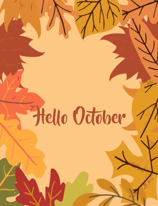 hello october Template | PosterMyWall