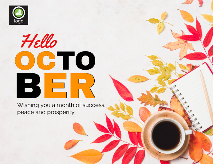 Hello October Template | PosterMyWall