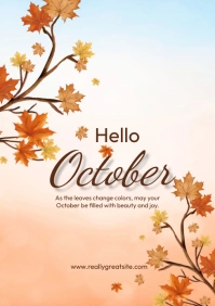 Hello October A1 template