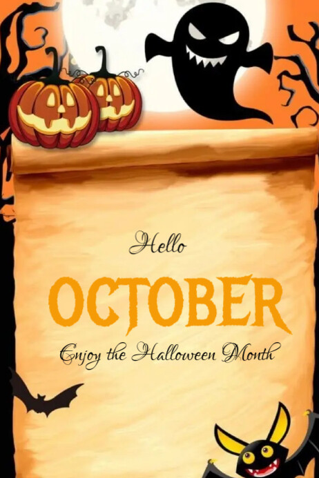 Hello October Templat | PosterMyWall