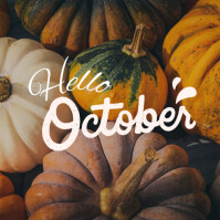 Hello October Template | PosterMyWall