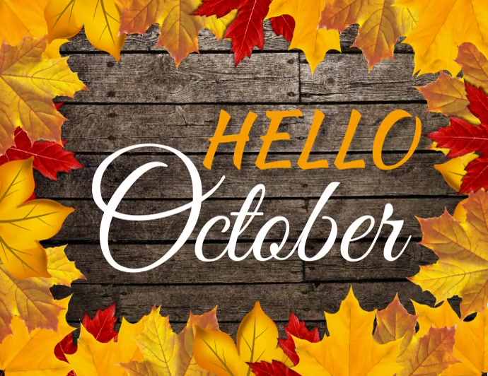 Hello October Flyer Template | PosterMyWall