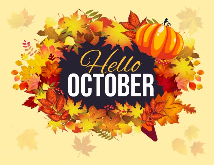 Hello October Flyer Template | PosterMyWall