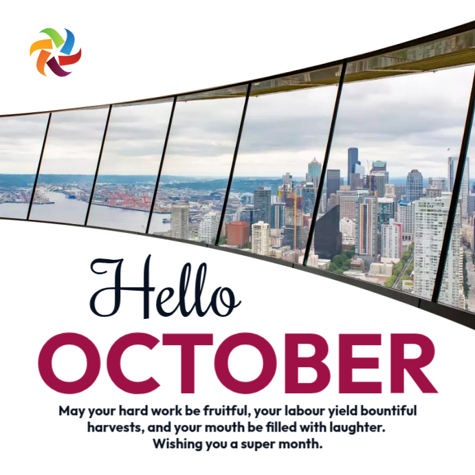 Hello October flyer Template | PosterMyWall