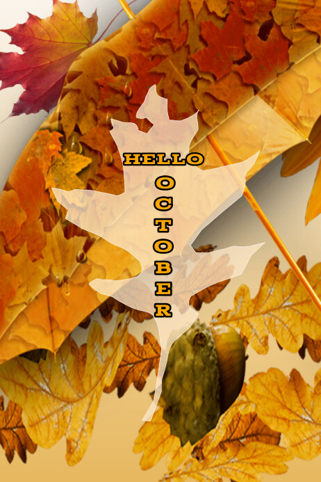 Copy of Hello october flyer template | PosterMyWall
