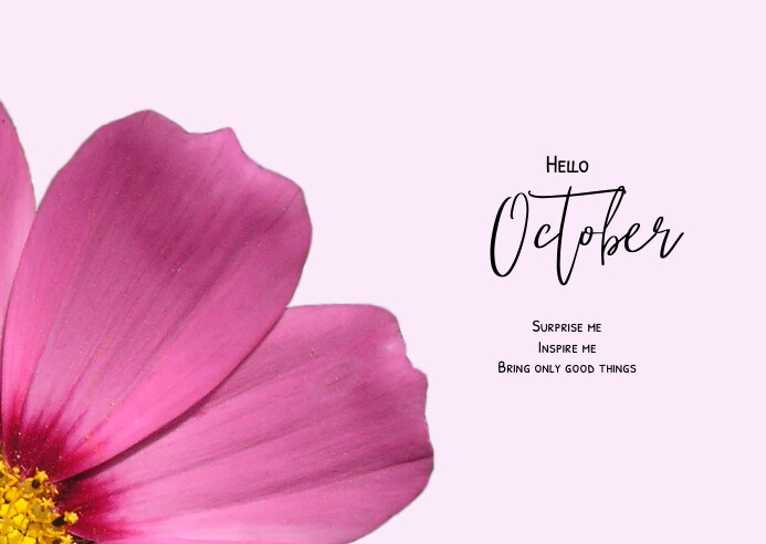 Hello October flyer template | PosterMyWall