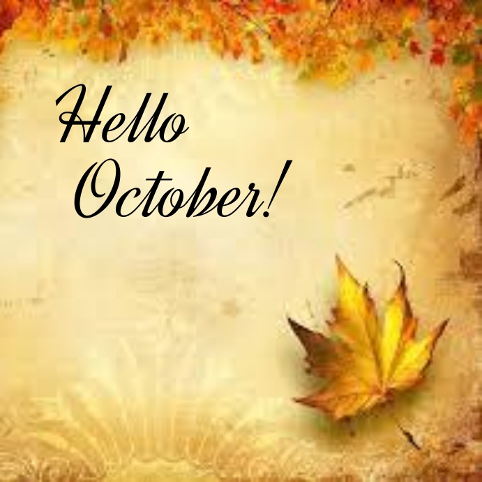 hello october instagram post Template | PosterMyWall
