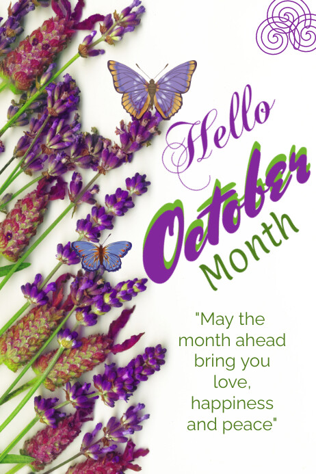 Hello October month Template | PosterMyWall
