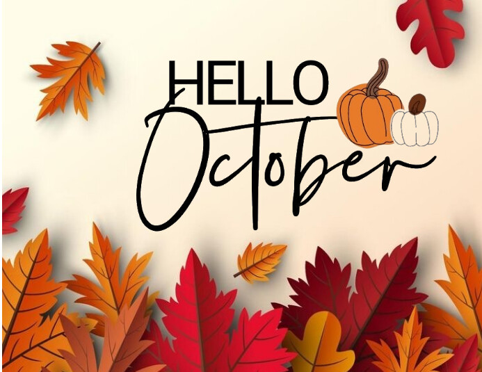 Hello october poster Template | PosterMyWall