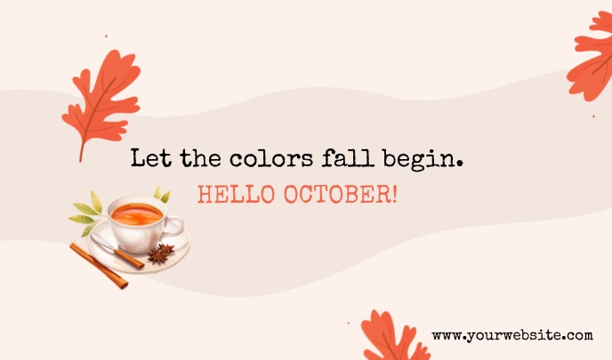 Hello October Tag Template | PosterMyWall