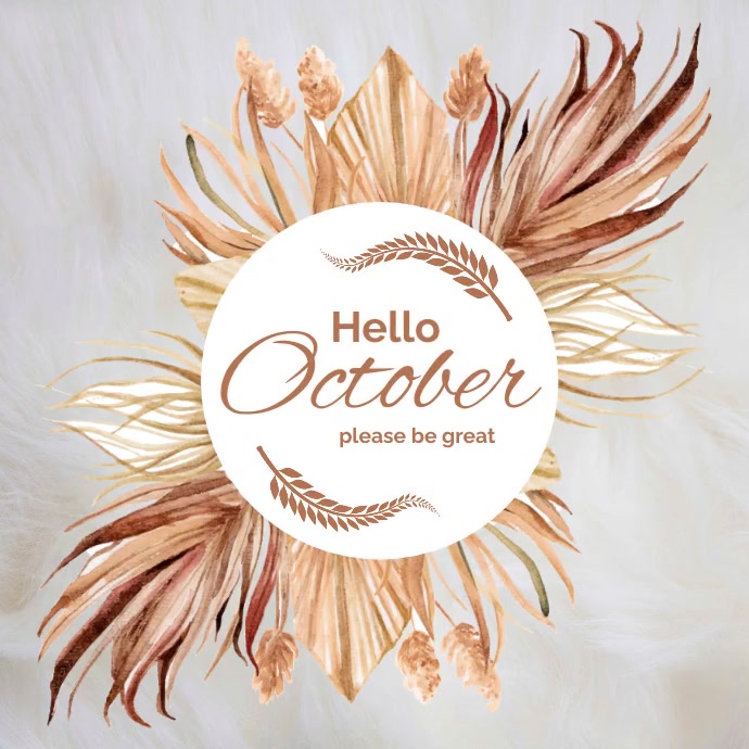 Hello October Video. (2) Template | PosterMyWall