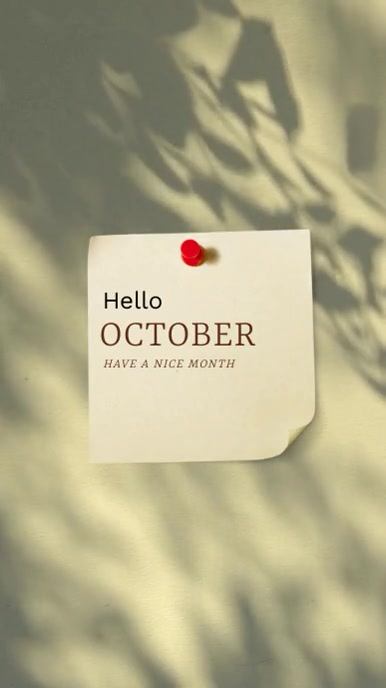 Plantilla de Hello October / Welcome October | PosterMyWall