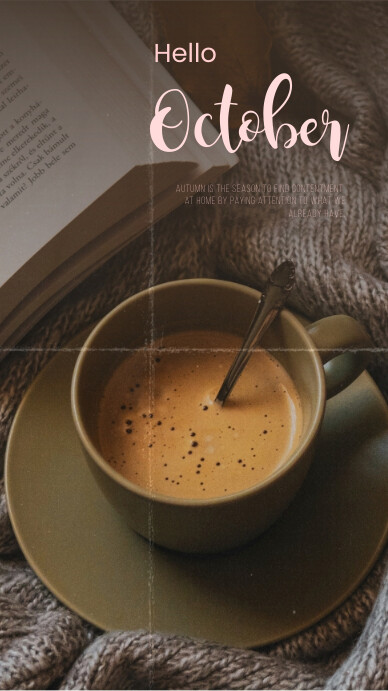 Hello October / Welcome October Template | PosterMyWall