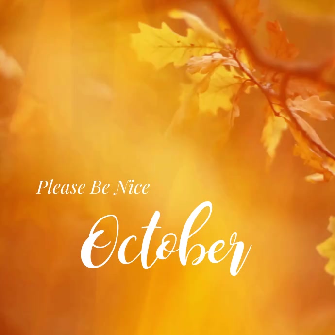 Hello October / Welcome October Template | PosterMyWall